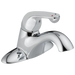 Delta 501LF-TGMHDF Center Set Bathroom Faucet with Diamond Seal Technology - Free 3-Hole Cover Plate