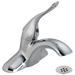 Delta 516LF-HGMHDF Single Handle Center Set Bathroom Faucet