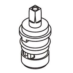 Moen 52000 2 Handle Brass Shell Ceramic Disc Cartridge - Hot