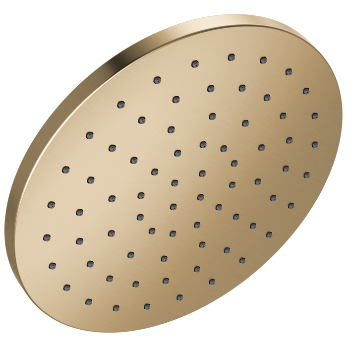 Delta Universal Showering Components 52162 10" Single-Function Raincan Shower Head - Lumicoat Champagne Bronze