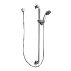 Moen 52236GBM25 Commercial Slide Bar/Grab Bar Shower in Chrome/Stainless