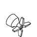 KOHLER K-52641 4-Prong Hdl & Bonnet Assembly