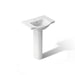 KOHLER K-5266-1 Veer 24" Rectangular Pedestal Bathroom Sink - angled product view