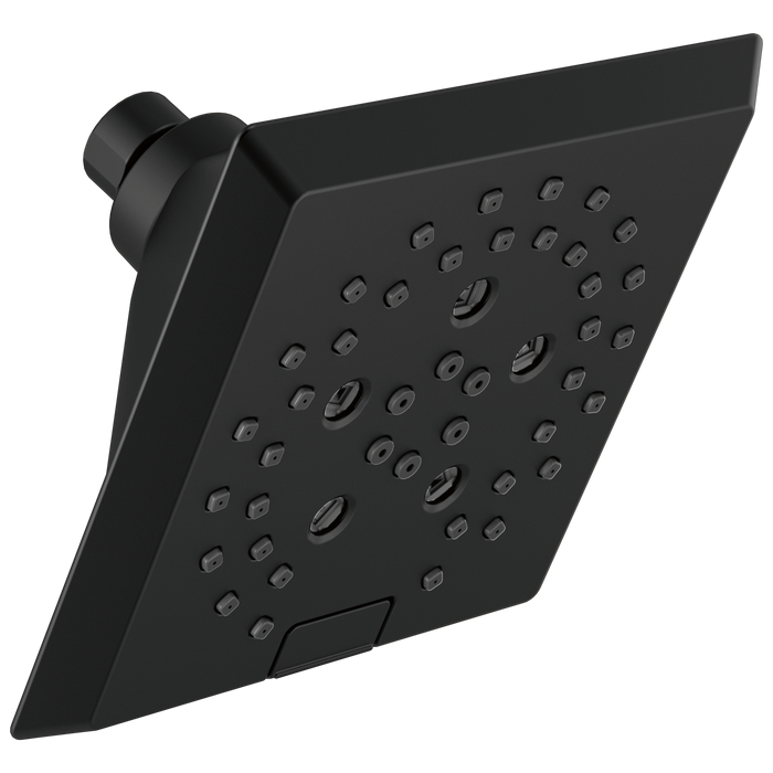 H2OKINETIC 5-Setting Angular Modern Raincan Shower Head
