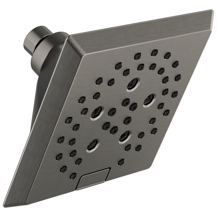 H2OKINETIC 5-Setting Angular Modern Raincan Shower Head