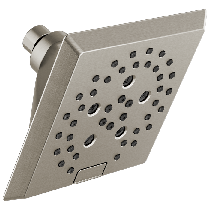 H2OKINETIC 5-Setting Angular Modern Raincan Shower Head