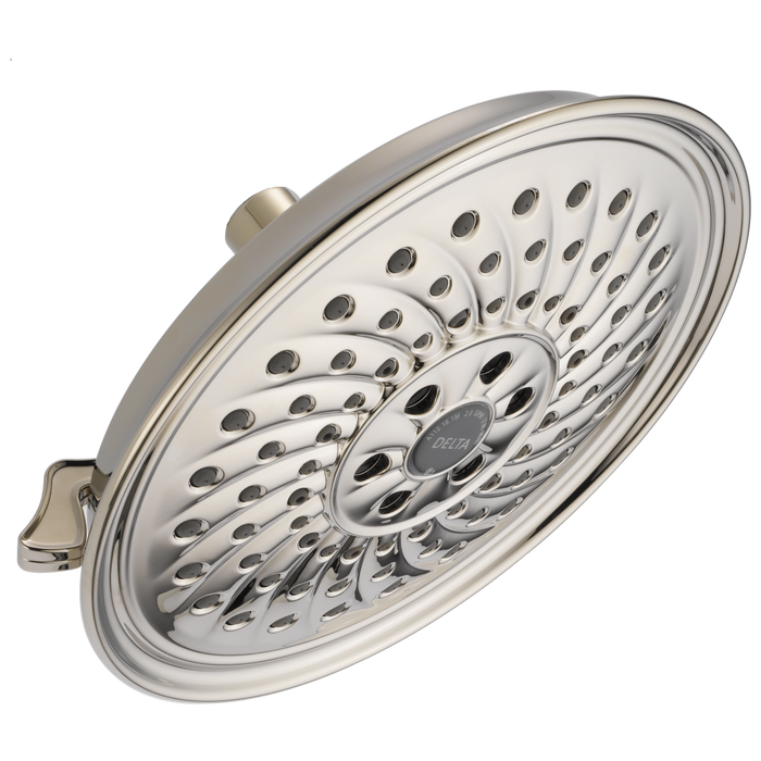 Delta Universal Showering Components 52687 H2OKINETIC 3-Setting Raincan Shower Head - Polished Nickel
