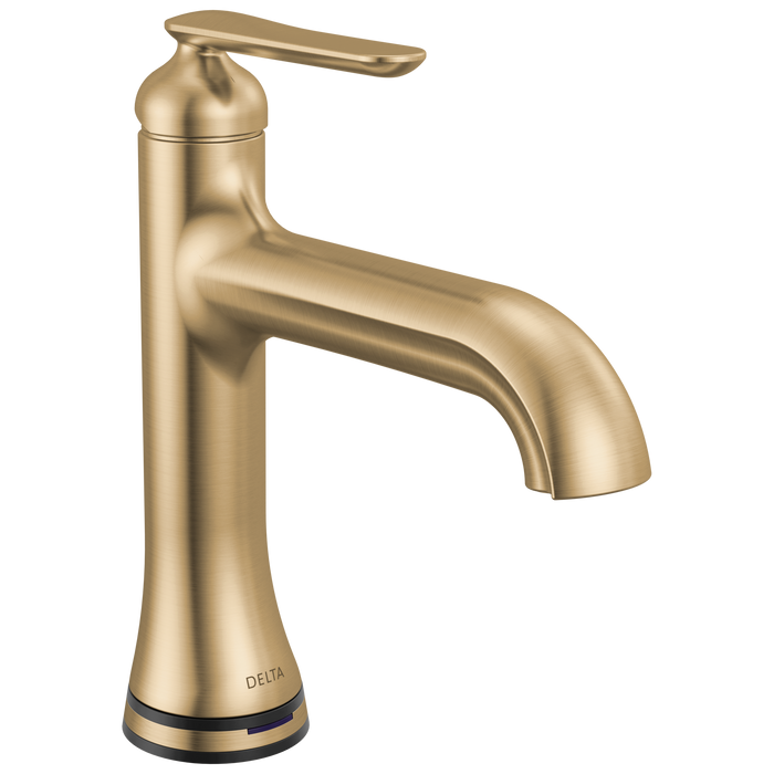 Delta Bonacci 545T-BL Single Handle Bathroom Faucet with Touch20 with Touchless Technology - Lumicoat Champagne Bronze