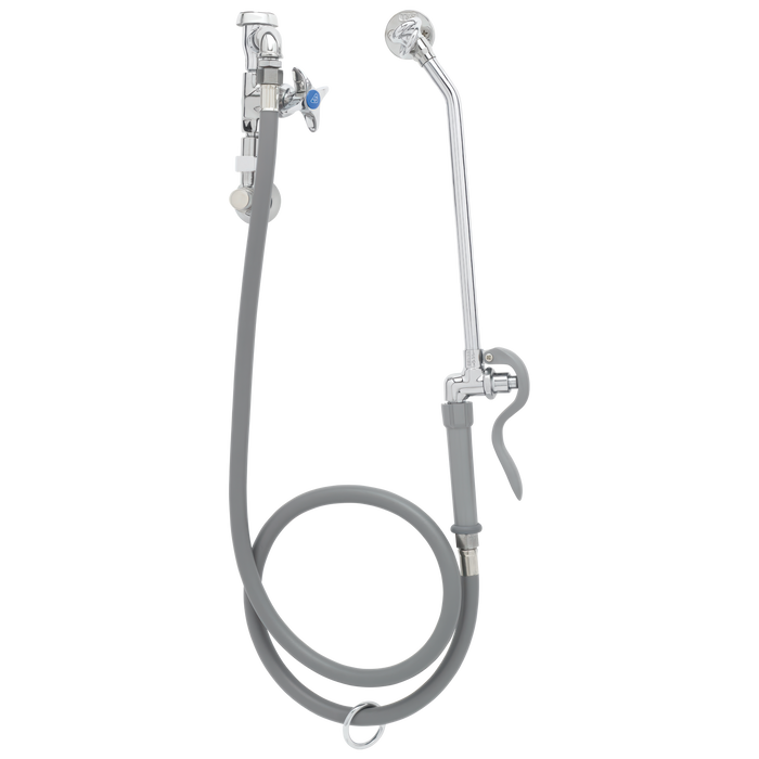 Commercial 54T1 54T1104 Wall-Mount Bedpan Cleanser Mixing Valve - Chrome