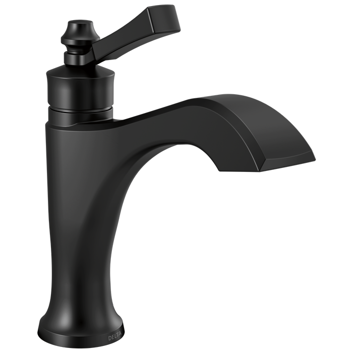 Delta Dorval 557-SSMPU Single Handle Bathroom Faucet - Matte Black