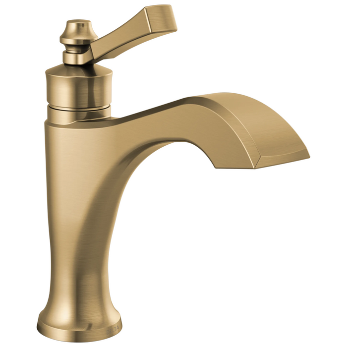 Delta Dorval 557-SSMPU Single Handle Bathroom Faucet - Champagne Bronze