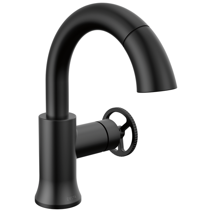 Delta Trinsic 558HAR-PNPD Single Handle Pull-Down Bathroom Faucet - Matte Black