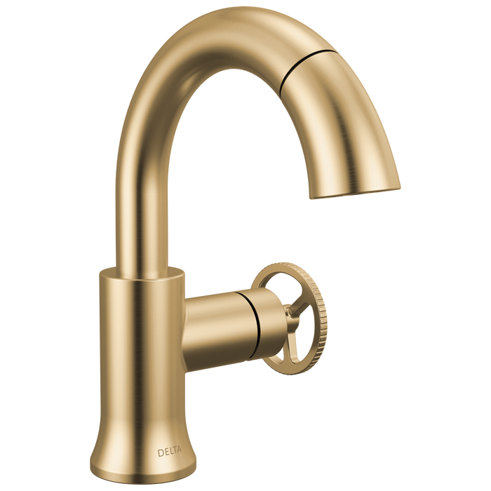 Delta Trinsic 558HAR-PNPD Single Handle Pull-Down Bathroom Faucet - Champagne Bronze