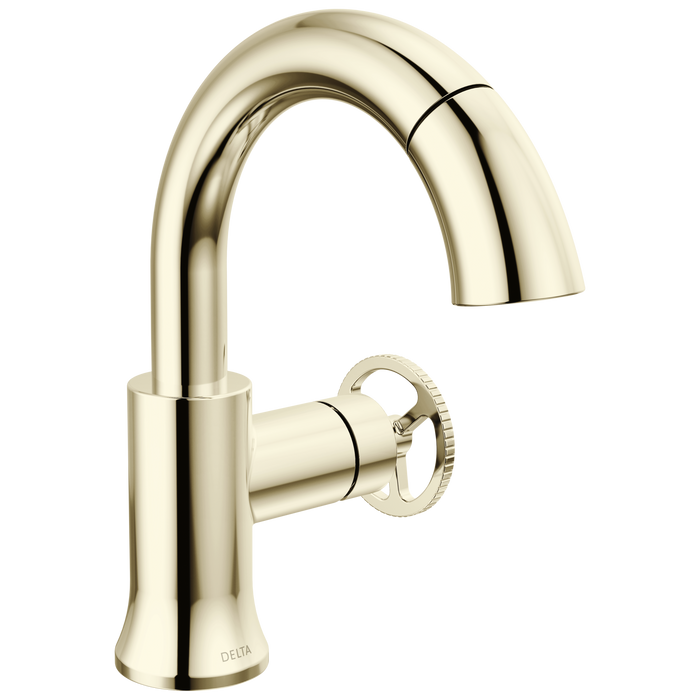 Delta Trinsic 558HAR-PNPD Single Handle Pull-Down Bathroom Faucet - Polished Nickel