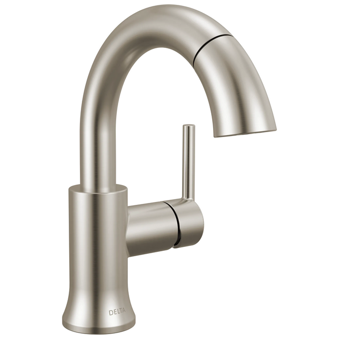 Delta Trinsic 558HAR-PNPD Single Handle Pull-Down Bathroom Faucet - Stainless