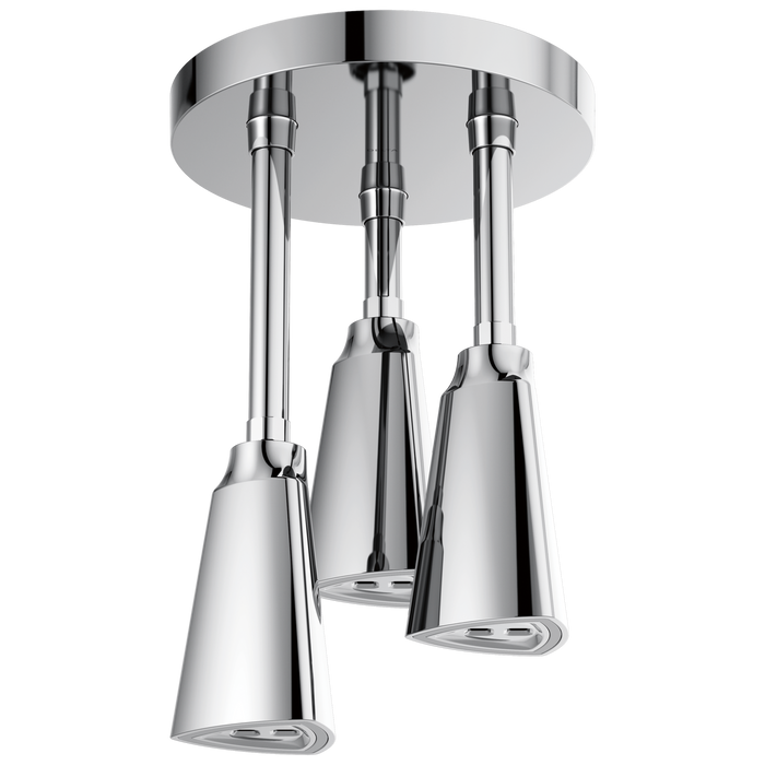 H2OKINETIC Pendant Raincan Shower Head with LED Light