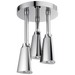 H2OKINETIC Pendant Raincan Shower Head with LED Light