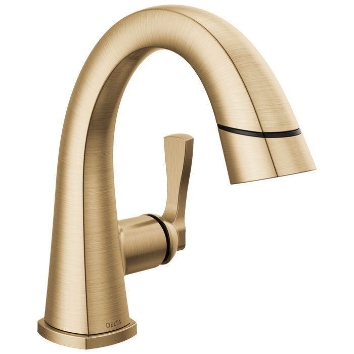Delta Stryke: Single Handle Pull Down Bathroom Faucet
