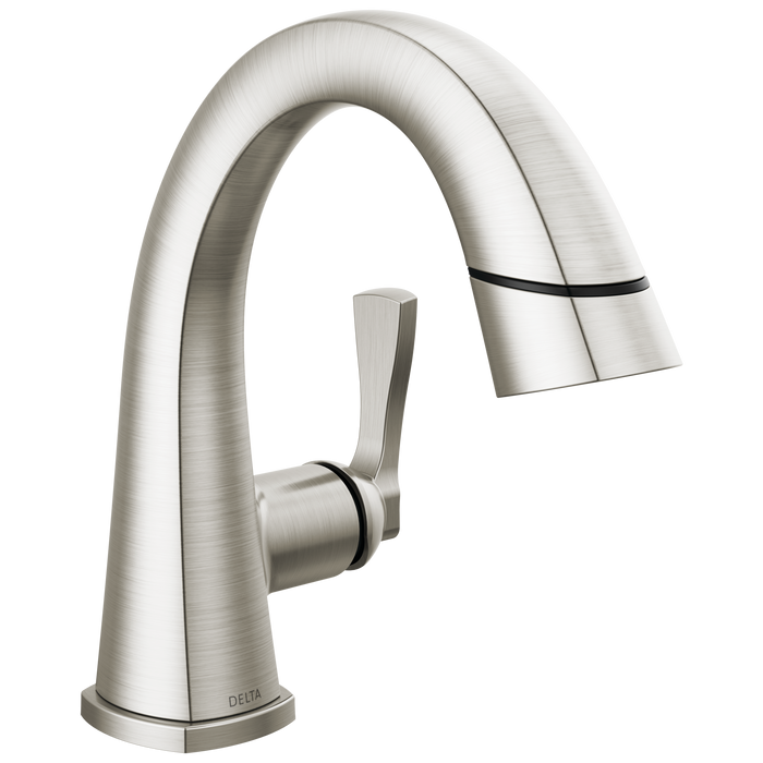 Delta Stryke: Single Handle Pull Down Bathroom Faucet