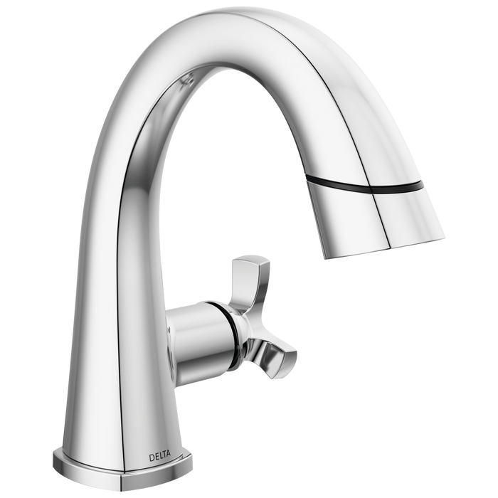 Single Handle Pull-Down Bathroom Faucet