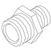 KOHLER K-57936 Pipe Fitting, 3/8M - 1/2M