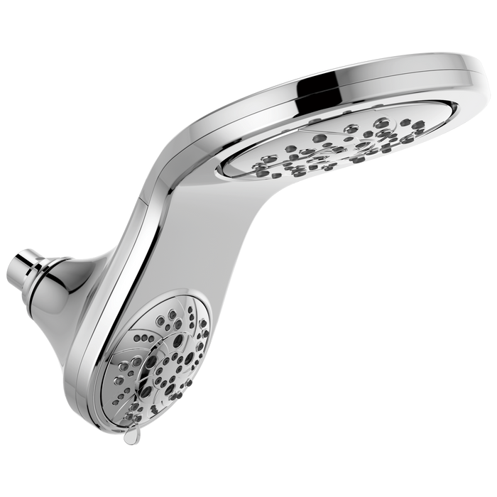 Delta Delta Universal Showering Components: HydroRain H<sub>2</sub>Okinetic 5-Setting Two-in-One Shower Head
