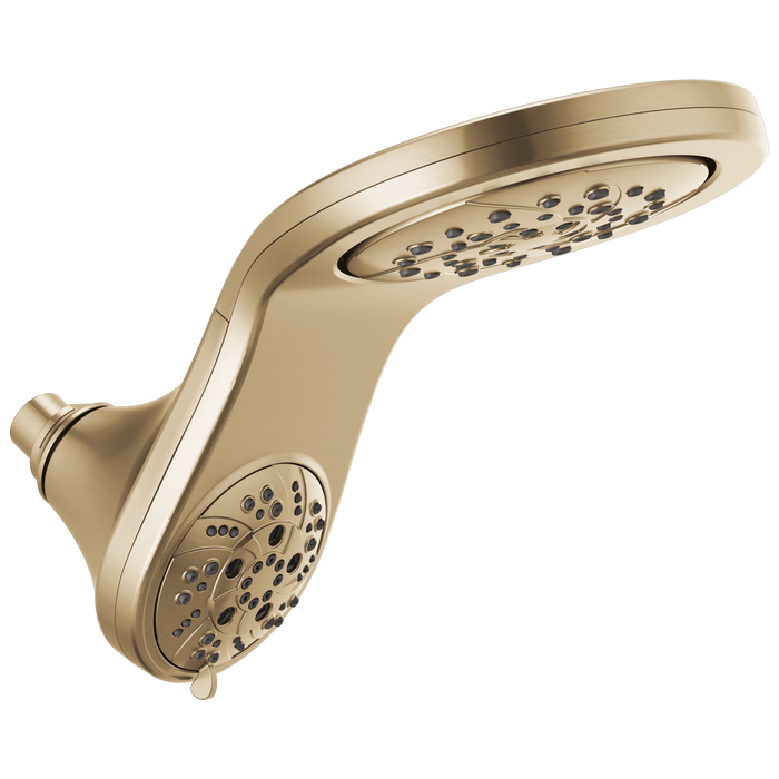 Delta Delta Universal Showering Components: HydroRain H<sub>2</sub>Okinetic 5-Setting Two-in-One Shower Head