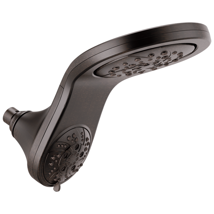 Delta Delta Universal Showering Components: HydroRain H<sub>2</sub>Okinetic 5-Setting Two-in-One Shower Head