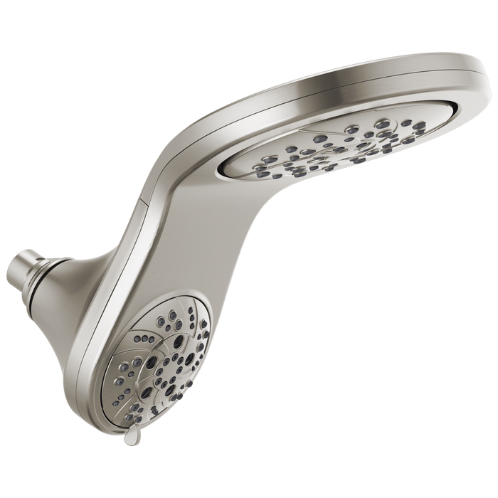 Delta Delta Universal Showering Components: HydroRain H<sub>2</sub>Okinetic 5-Setting Two-in-One Shower Head