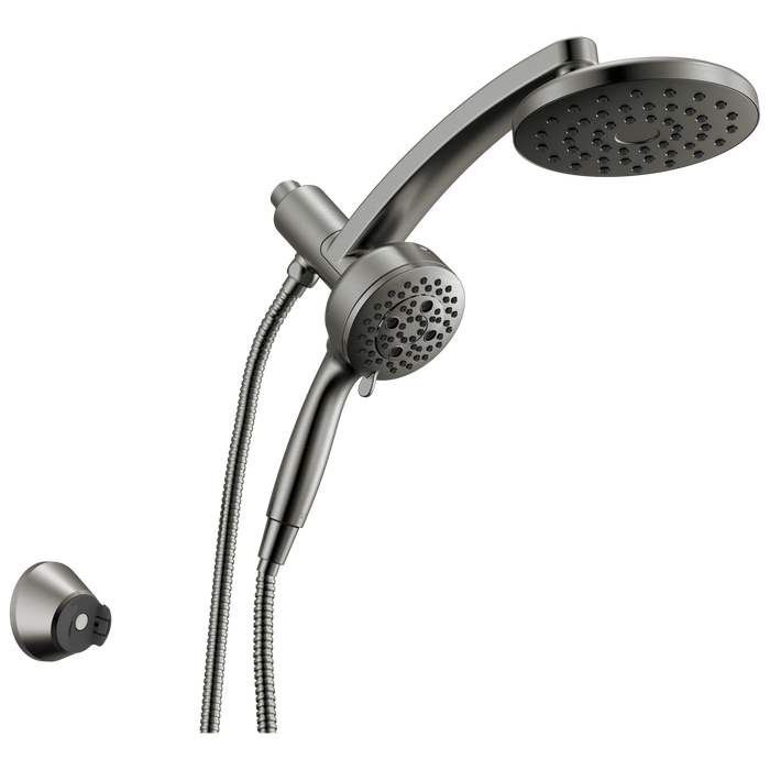 Delta Universal Showering Components 58600 PivotPro 3-in-1 Combination Shower - Lumicoat Black Stainless