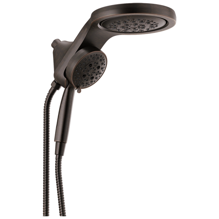 Delta Delta Universal Showering Components: HydroRain H<sub>2</sub>Okinetic 5-Setting Two-in-One Shower Head