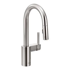 Moen 5965 Align One Handle High Arc Pulldown Bar Faucet in Chrome