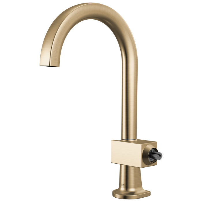 Brizo Frank Lloyd Wright 61022LF Bar Faucet with Arc Spout - Less Handle - Luxe Gold