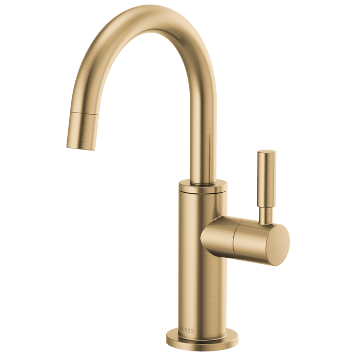 Brizo Odin 61320LF Beverage Faucet with Arc Spout - Luxe Gold