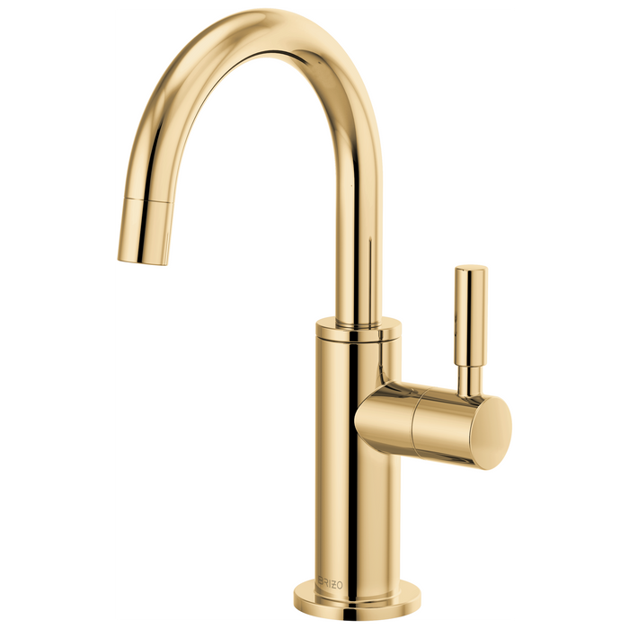 Brizo Odin 61320LF Beverage Faucet with Arc Spout - Polished Gold