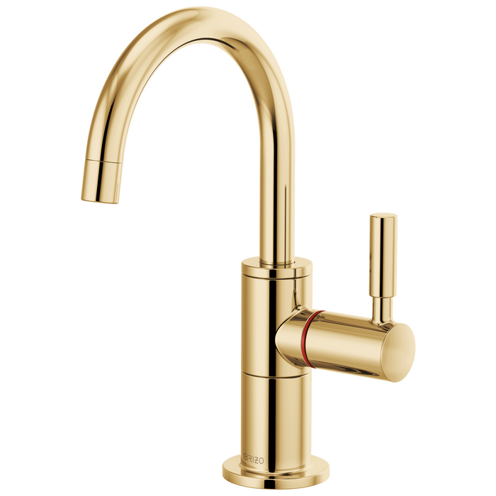 Brizo Odin 61320LF Instant Hot Faucet with Arc Spout - Polished Gold