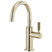 Brizo Litze 61343LF Beverage Faucet with Arc Spout and Knurled Handle - Polished Nickel