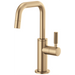 Brizo Litze 61353LF-C Beverage Faucet with Square Spout and Knurled Handle - Luxe Gold