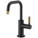 Brizo Litze 61353LF Instant Hot Faucet with Square Spout and Knurled Handle - Matte Black/Luxe Gold