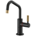 Instant Hot Faucet with Angled Spout and Knurled Handle
