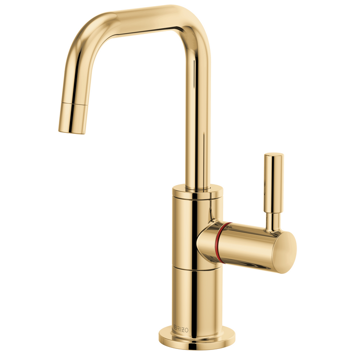 Brizo Odin 61365LF Instant Hot Faucet with Square Spout - Polished Gold