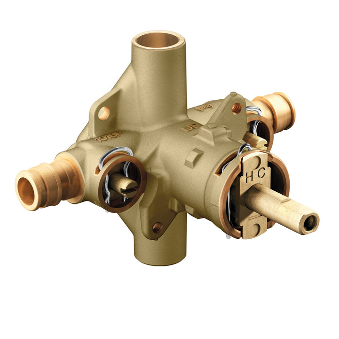 Includes bulk pack Posi-Temp(R) 1/2" Cold Expansion PEX inlets/CC outlets connection pressure balancing