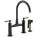 Brizo Brizo Litze: Bridge Faucet with Arc Spout and Knurled Handle