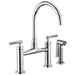 Brizo Brizo Litze: Bridge Faucet with Arc Spout and Knurled Handle