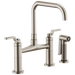 Brizo Brizo Litze: Bridge Faucet with Square Spout and Industrial Handle