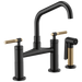 Brizo Brizo Litze: Bridge Faucet with Angled Spout and Knurled Handle