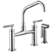 Brizo Brizo Litze: Bridge Faucet with Angled Spout and Knurled Handle