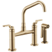 Brizo Brizo Litze: Bridge Faucet with Angled Spout and Industrial Handle