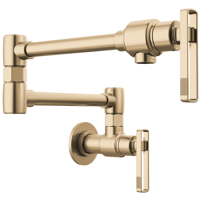 Brizo Kintsu: Wall Mount Pot Filler with Knob Handle 