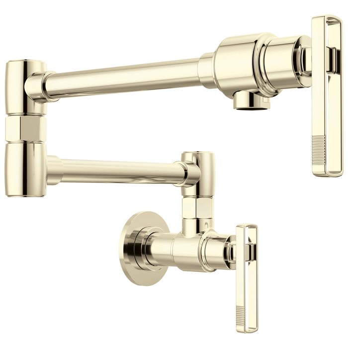 Wall Mount Pot Filler with Knob Handle